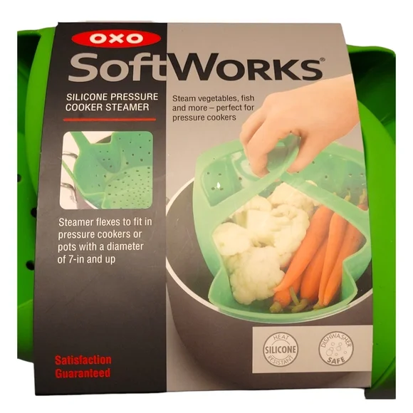 OXO SoftWorks Silicone Steamer Pressure Cooker Basket Heat Safe Silicone NWT - Picture 7 of 13